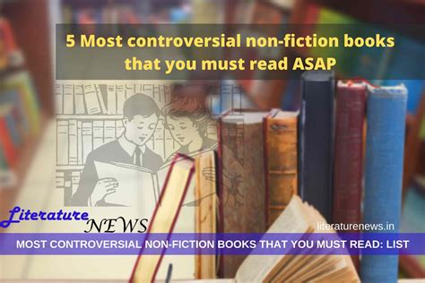 There&x27;s something here for every kind of reader, including those who are new to this exciting category. . Most controversial non fiction books